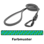 Preview: klassische Hundeleine TWIST - M - 175cm - blau mit grünem Swirl
